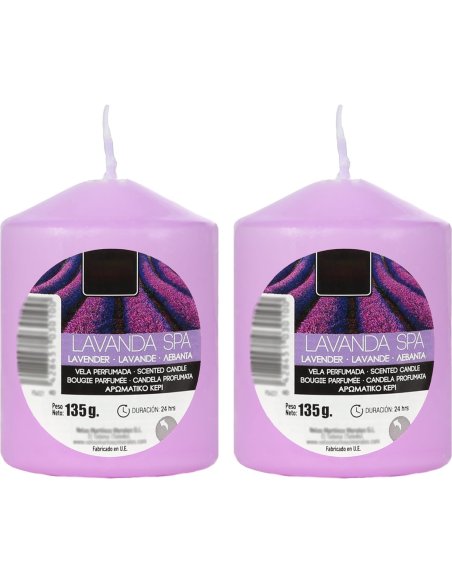 Vela Taco Perfumada de Larga Duración, 2 unidades