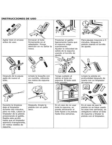 Set Completo de Espuma de Poliuretano