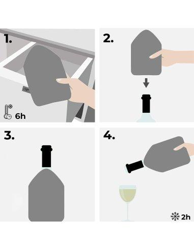 Enfriador de Botellas de Vino con Gel...