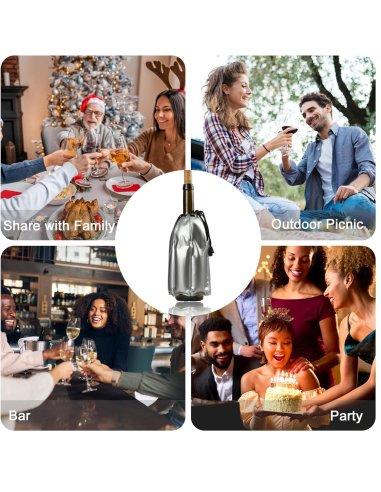 Enfriador de Botellas de Vino con Gel...