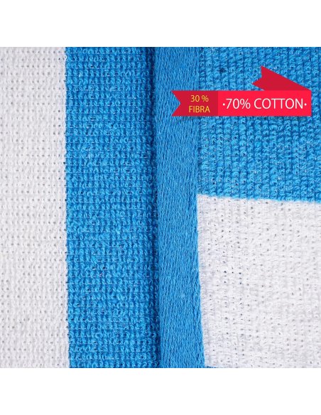 Toalla de Playa Grande Antiarena, 90x170 cm, 70% Algodón 30% Poliéster - Toallas de Piscina, Suave, de Secado Rápido