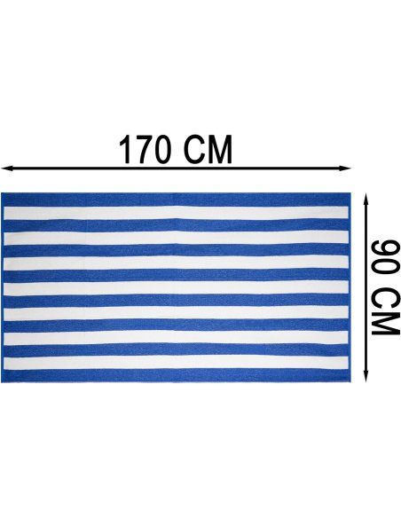 Toalla de Playa Grande Antiarena, 90x170 cm, 70% Algodón 30% Poliéster - Toallas de Piscina, Suave, de Secado Rápido