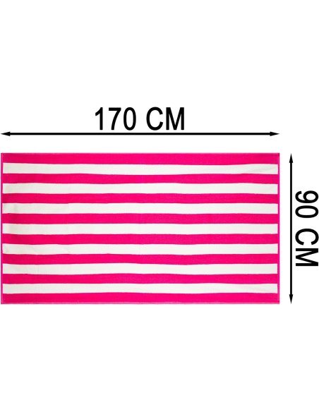 Toalla de Playa Grande Antiarena, 90x170 cm, 70% Algodón 30% Poliéster - Toallas de Piscina, Suave, de Secado Rápido