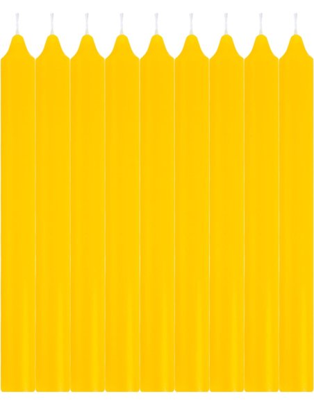 Velas Cilíndricas de Citronela para Mesa 20x2 cm - Antimosquitos Natural, Perfumadas, Duración 9 Horas