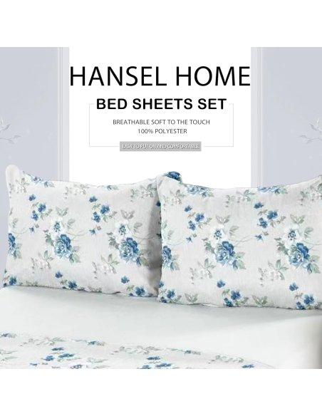 Juego de Sábanas Microfibra Extra Suave, Sábanas Bajera Ajustable, Encimera