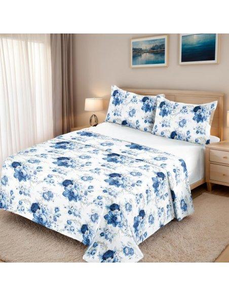 Juego de Sábanas Microfibra Extra Suave, Sábanas Bajera Ajustable, Encimera