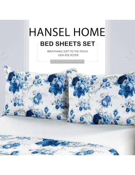 Juego de Sábanas Microfibra Extra Suave, Sábanas Bajera Ajustable, Encimera