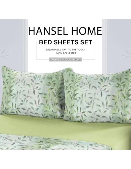 Juego de Sábanas Microfibra Extra Suave, Sábanas Bajera Ajustable, Encimera