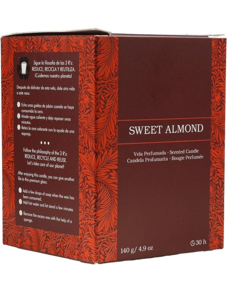 Vela Perfumada Botanical, Vela en Vaso de Cristal con Tapa de Corcho - Velas Cera Vegetal, 8.5x7cm, 140g x 1 unidad