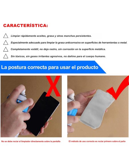 Limpia Pantallas Avanzado con Paño de Microfibra, Limpiador para Gafas, Pantalla de Ordenador, Teléfono Móvil