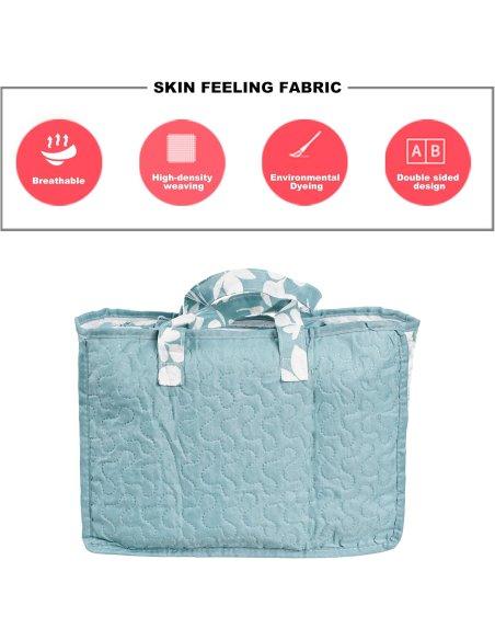 Colcha Bouti Estampada Microfibra Extra Suave, Bicolor Reversible, Cubrecama Fina, para Verano y Entretiempo