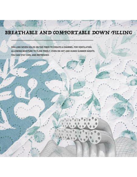 Colcha Bouti Estampada Microfibra Extra Suave, Bicolor Reversible, Cubrecama Fina, para Verano y Entretiempo