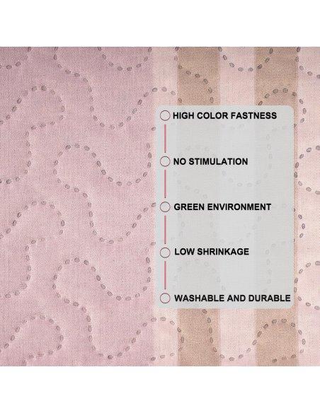 Colcha Bouti Estampada Microfibra Extra Suave, Bicolor Reversible, Cubrecama Fina, para Verano y Entretiempo