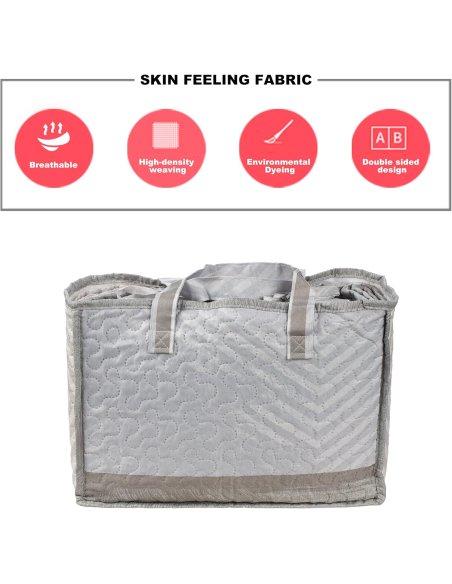 Colcha Bouti Estampada Microfibra Extra Suave, Bicolor Reversible, Cubrecama Fina, para Verano y Entretiempo