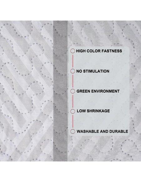 Colcha Bouti Estampada Microfibra Extra Suave, Bicolor Reversible, Cubrecama Fina, para Verano y Entretiempo