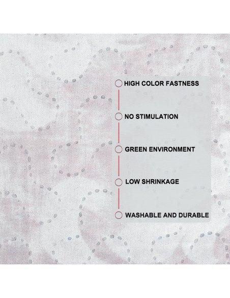 Colcha Bouti Estampada Microfibra Extra Suave, Bicolor Reversible, Cubrecama Fina, para Verano y Entretiempo