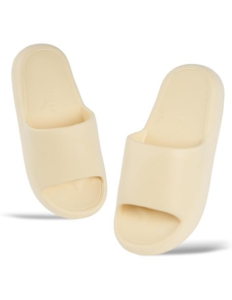 Chanclas para Mujer Cómodas y Antideslizantes - Zapatillas de Estar Por Casa de Suela Gruesa