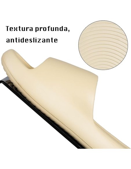 Chanclas para Mujer Cómodas y Antideslizantes - Zapatillas de Estar Por Casa de Suela Gruesa