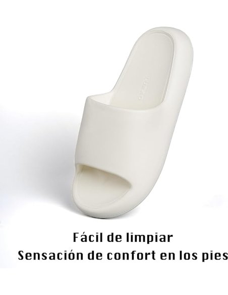 Chanclas para Mujer Cómodas y Antideslizantes - Zapatillas de Estar Por Casa de Suela Gruesa