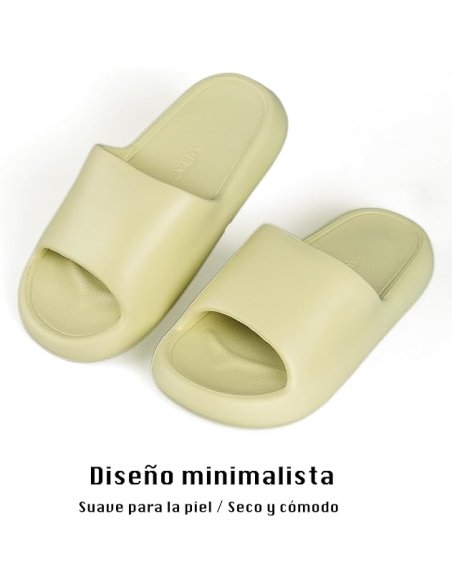 Chanclas para Mujer Cómodas y Antideslizantes - Zapatillas de Estar Por Casa de Suela Gruesa