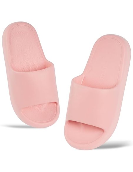 Chanclas para Mujer Cómodas y Antideslizantes - Zapatillas de Estar Por Casa de Suela Gruesa