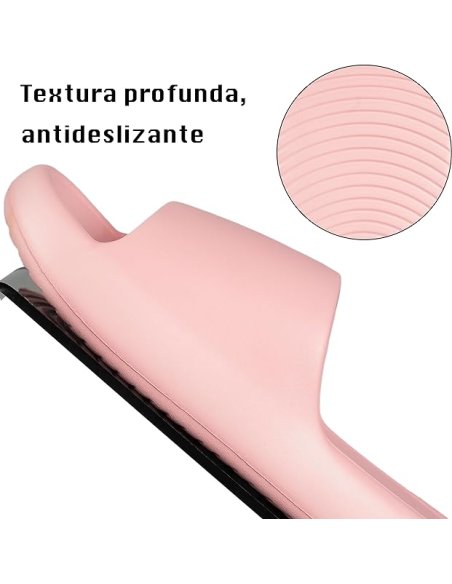 Chanclas para Mujer Cómodas y Antideslizantes - Zapatillas de Estar Por Casa de Suela Gruesa