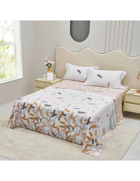 Juego de Sábanas Microfibra Extra Suave, Sábanas Bajera Ajustable, Encimera