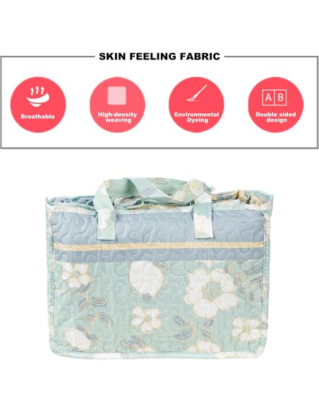 Colcha Bouti Estampada Microfibra Extra Suave, Bicolor Reversible, Cubrecama Fina, para Verano y Entretiempo