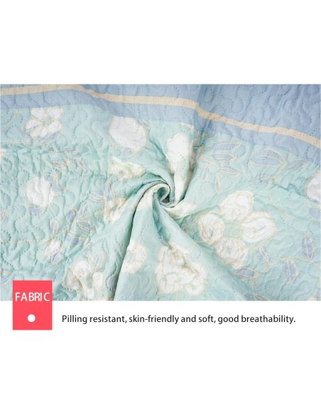 Colcha Bouti Estampada Microfibra Extra Suave, Bicolor Reversible, Cubrecama Fina, para Verano y Entretiempo