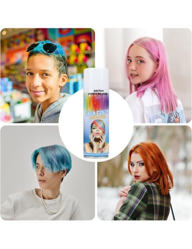 Spray Pelo Color Temporal - Fácil de...