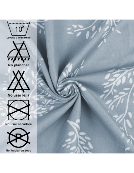 Funda Nordica de 4 Piezas Transpirable Suave al Tacto 100% Microfibra de Poliéster, Funda Edredón, con Fundas de Almohada