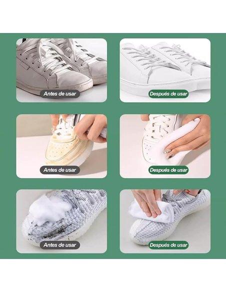 Spray Limpiador de Zapatillas para Todo Tipo de Materiales - Cuero, Cuero Sintético y Lona, con Ingredientes Naturales, Incoloro