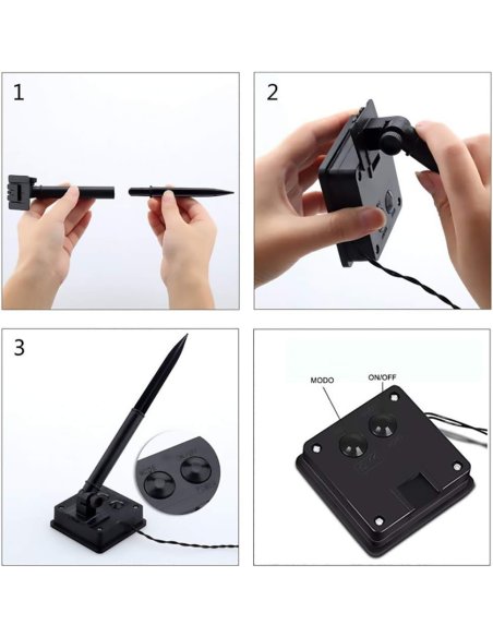 Guirnaldas Luces Exterior Solar IP44 Impermeable, Cable Verde, Luces Navidad Exterior Solares, 8 Modos de Iluminación