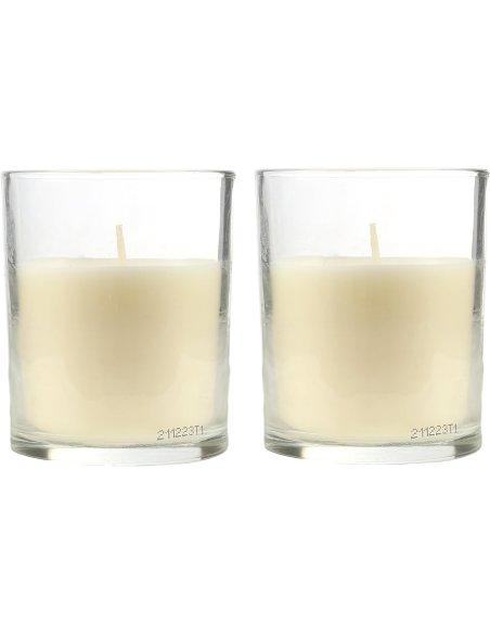 Vela Aromática, Vela en Vaso de Cristal de Cera Vegetal - 28 Horas de Duración, Velas Perfumadas, 8,5x7 cm 2 unidades
