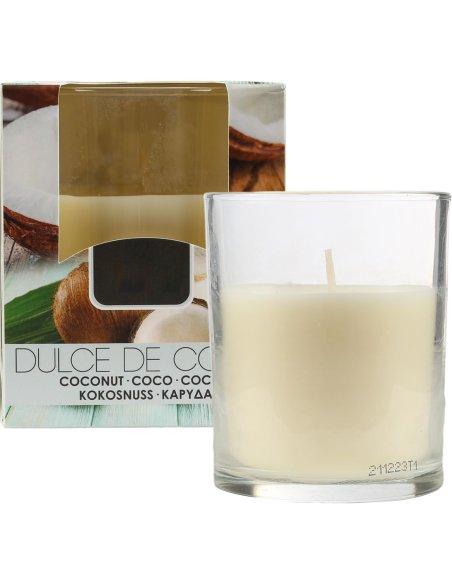 Vela Aromática, Vela en Vaso de Cristal de Cera Vegetal - 28 Horas de Duración, Velas Perfumadas, 8,5x7 cm 2 unidades