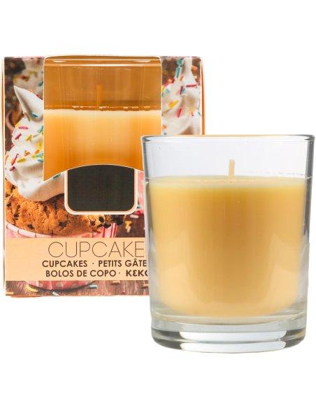 Vela Aromática, Vela en Vaso de Cristal de Cera Vegetal - 28 Horas de Duración, Velas Perfumadas, 8,5x7 cm 2 unidades