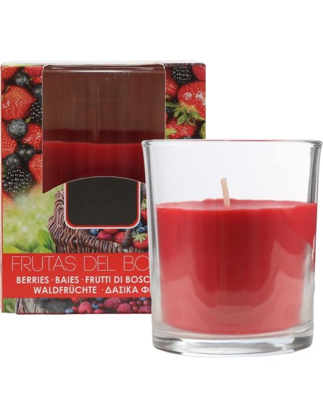 Vela Aromática, Vela en Vaso de Cristal de Cera Vegetal - 28 Horas de Duración, Velas Perfumadas, 8,5x7 cm 2 unidades