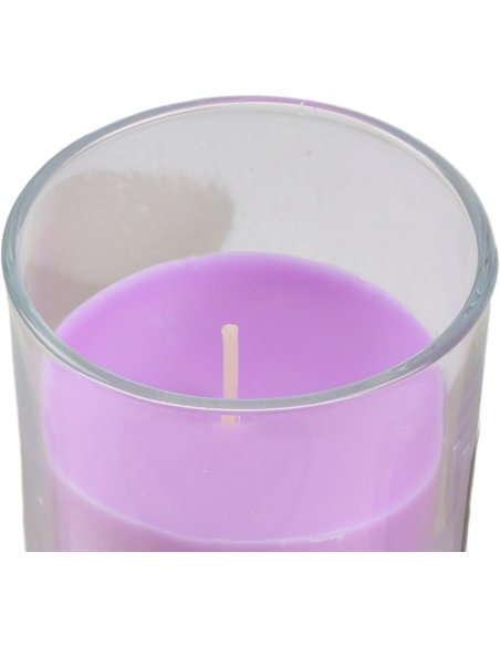 Vela Aromática, Vela en Vaso de Cristal de Cera Vegetal - 28 Horas de Duración, Velas Perfumadas, 8,5x7 cm 2 unidades
