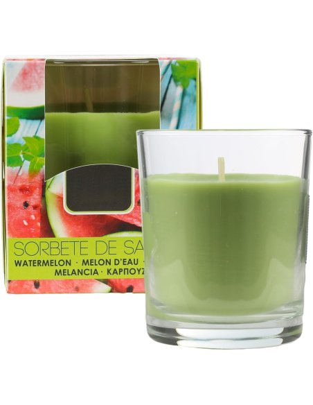 Vela Aromática, Vela en Vaso de Cristal de Cera Vegetal - 28 Horas de Duración, Velas Perfumadas, 8,5x7 cm 2 unidades