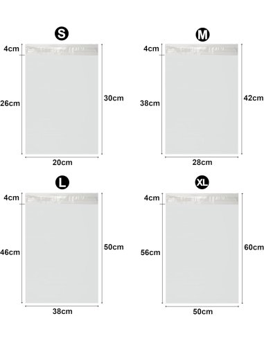 100 Bolsas Envío Autoadhesivas,...