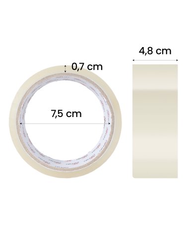 Cinta Embalar Transparente 48mm...