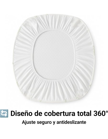Protector Colchón Bambú Impermeable - Cubre Colchón Transpirable y Suave - Funda Colchón Ajustable hasta 30cm