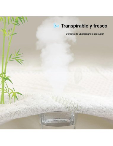 Protector Colchón Bambú Impermeable -...