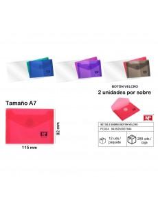 Mp set de 2 sobres boton...