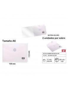 Mp set de 2 sobres boton a6...