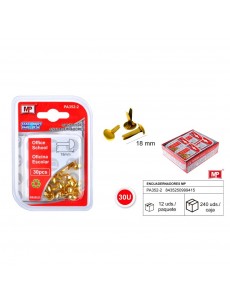 Encuadernadores dorado 30u...