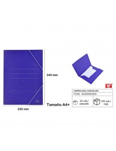 Carpeta azul con solapa mp,...