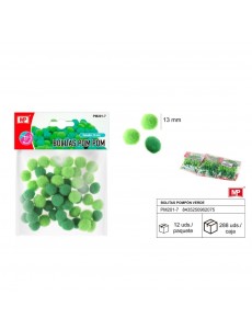 Bolita pompom verde/verde...
