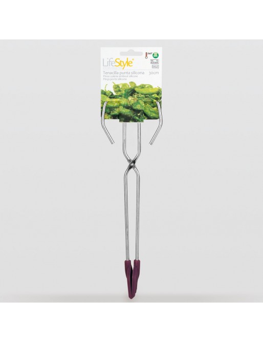 Tenacilla inox punta silicona