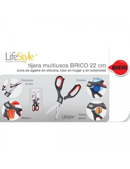 Tijera extra Cocina Brico 22 cm